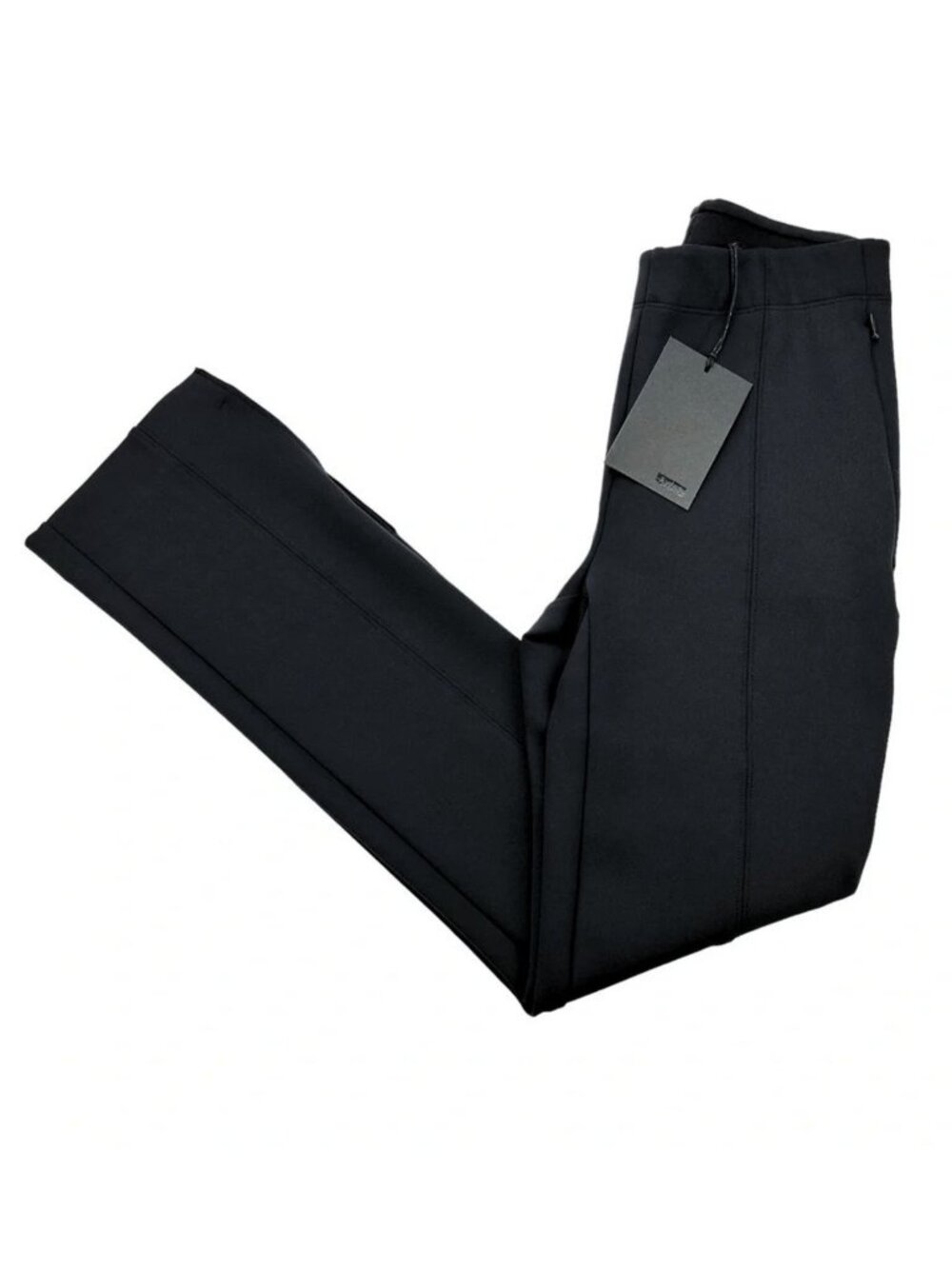 Away The Layover Pant XL Black Crop Stretch Travel Pants Split Hem NWT - Picture 3 of 9